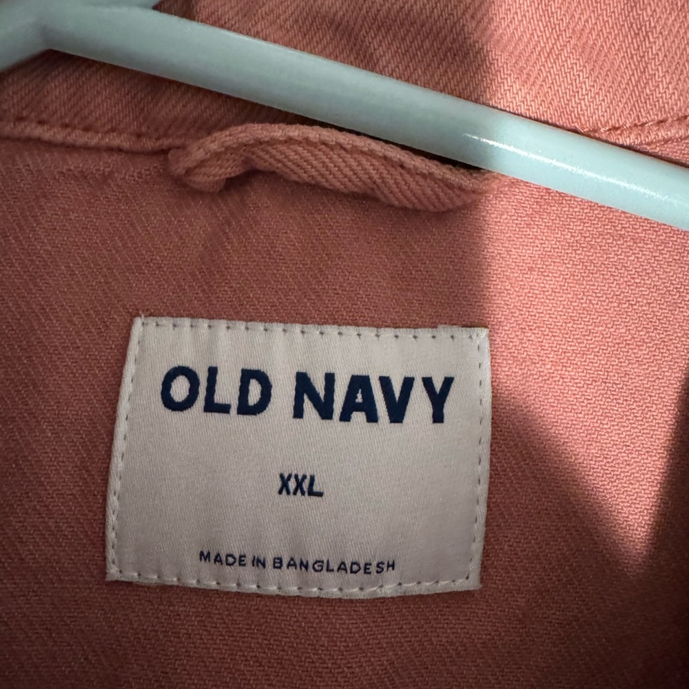 Dusty Rose Denim Oversized Jacket XXL - Picture 12 of 15